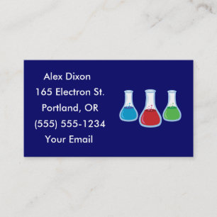 Science Flask Business Cards Visitenkarte