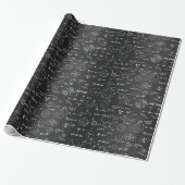 Science Formula Blackboard Wrapping Paper Geschenkpapier (Ungerollt)