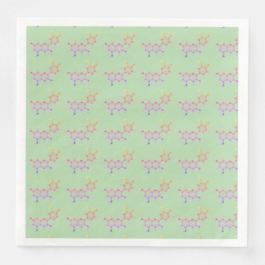 Science Garden Party Molecule Napkins Serviette (Vorderseite)