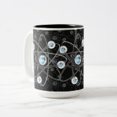 Science Geek Atom Symbol Black Tasse (Vorderseite Links)
