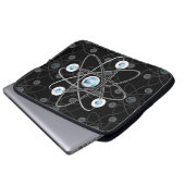 Science Geek Atom Symbol Laptop Sleeve (Vorne Knopf)