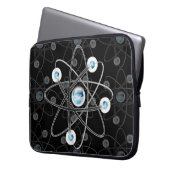 Science Geek Atom Symbol Laptop Sleeve (Vorderseite Links)