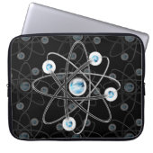 Science Geek Atom Symbol Laptop Sleeve (Vorderseite)