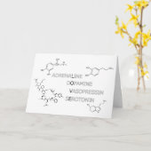 Science Geek Chemical Structure of Liebe Card Karte (Gelbe Blume)