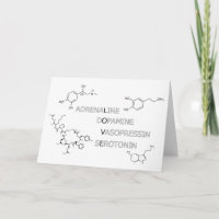 Science Geek Chemical Structure of Liebe Card