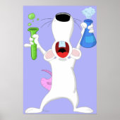 Science Geek Labrador Rat Poster Print (Vorne)