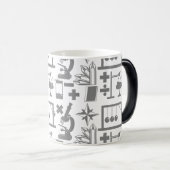 Science Geek Nerd Pattern Verwandlungstasse (VorderseiteRechts)