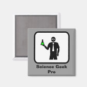 Science Geek Pro Magnet (Vorderseite/Rückseite)