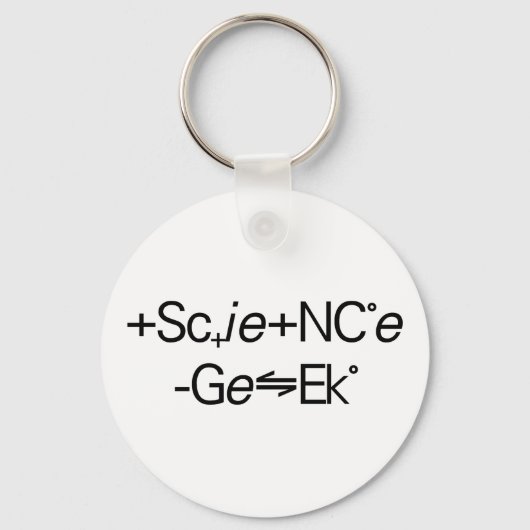 Science Geek Schlüsselanhänger (Vorderseite)