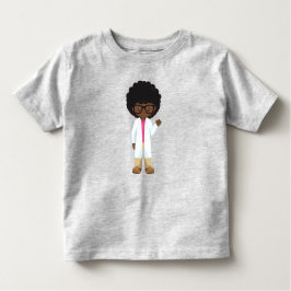 Science Girl, Afrikanisches Mädchen, Wissenschaftl Kleinkind T-shirt