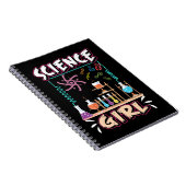 Science Girl Chemistry Laboratories Notizblock (Rechte Seite)