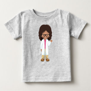 Science Girl, Latina Girl, Niedlich Girl, Scientis Baby T-shirt
