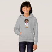 Science Girl, Latina Girl, Niedlich Girl, Scientis Hoodie (Vorne ganz)