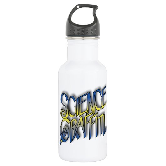 Science Graffiti Edelstahlflasche (Vorderseite)