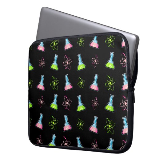 Science Green Pink Flask Laptopschutzhülle (Vorderseite Links)