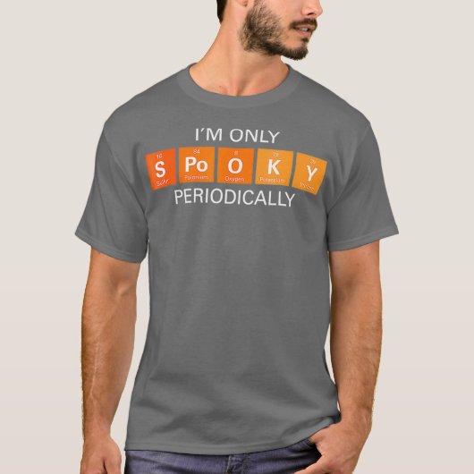 Science Halloween Funny Spooky Periodic Table T-Shirt (Vorderseite)