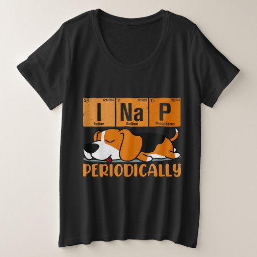 Science I Nickerchen Periodische Tabelle Meme Meh  Große Größe T-Shirt (Design vorne)
