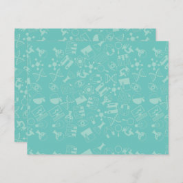 Science Icons Muster Nachhinweise