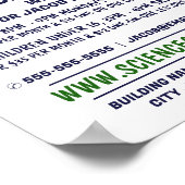 Science Icons, Science Course Advertising Poster (Ecke)