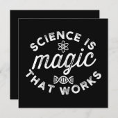 SCIENCE IS MAGIC THAT WORKS SAVE THE DATE (Vorne/Hinten)