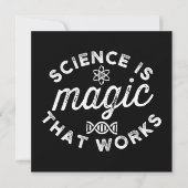 SCIENCE IS MAGIC THAT WORKS SAVE THE DATE (Vorderseite)