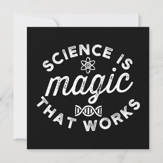 SCIENCE IS MAGIC THAT WORKS SAVE THE DATE (Vorderseite)
