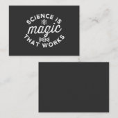 SCIENCE IS MAGIC THAT WORKS VISITENKARTE (Vorne/Hinten)