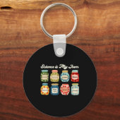 Science Is My Jam Teacher Shirt Stem Student Educa Schlüsselanhänger (Vorderseite)