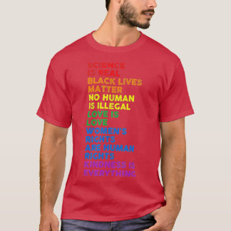 Science is Real Black Lives Matter Pride Month (6 T-Shirt