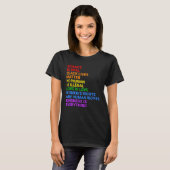 Science is Real Human Rights LGTBQ+ Queer Pride Mo T-Shirt (Vorne ganz)