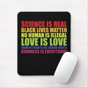 Science ist real Black Lives Matter LGBT Stolz  Mousepad