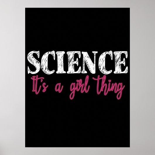 Science - It's a Girl Thing Poster (Vorne)