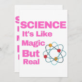 SCIENCE It's Like Magic, But Real Einladung (Vorne/Hinten)