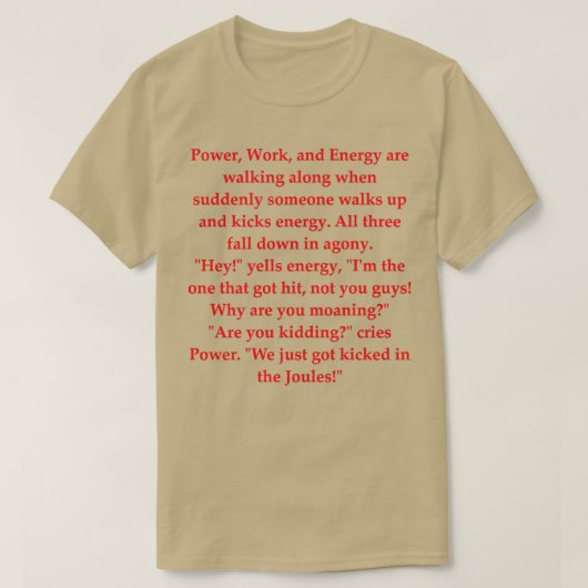 Science Joke 22 T-Shirt (Design vorne)
