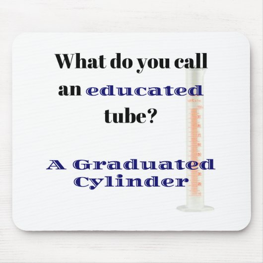 Science Joke Vater Joke Graduated Cylinder Mousepad (Vorne)