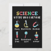 Science keeps you curious einladung (Vorderseite)
