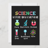 Science keeps you curious einladung (Vorderseite)