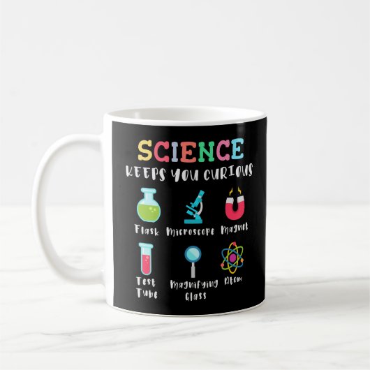 Science keeps you curious kaffeetasse (Links)