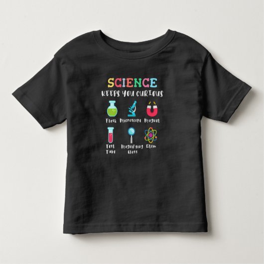 Science keeps you curious kleinkind t-shirt (Vorderseite)