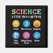 Science keeps you curious magnet (Vorne)