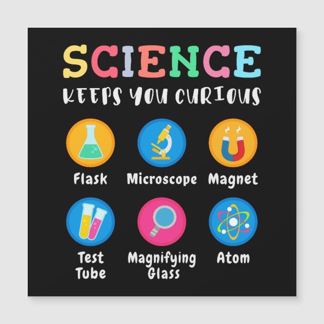 Science keeps you curious magnetkarte (Vorderseite)