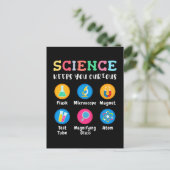 Science keeps you curious postkarte (Stehend Vorderseite)
