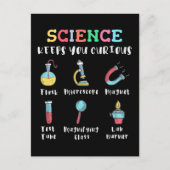 Science keeps you curious postkarte (Vorderseite)