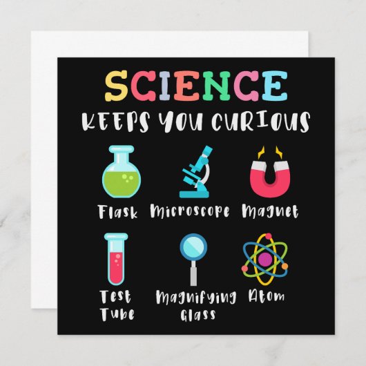 Science keeps you curious save the date (Vorne/Hinten)