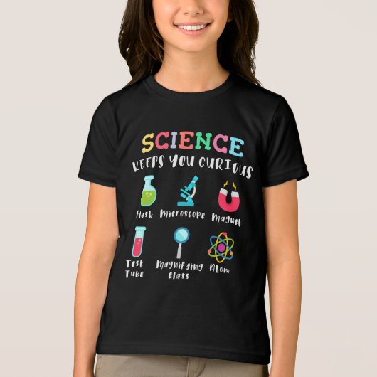 Science keeps you curious Tri-Blend shirt (Vorderseite)