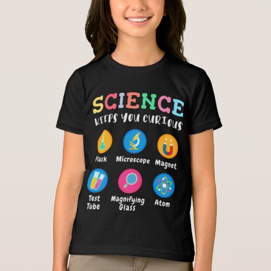 Science keeps you curious Tri-Blend shirt (Vorderseite)