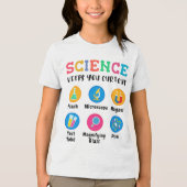Science keeps you curious Tri-Blend shirt (Vorderseite)