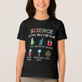 Science keeps you curious Tri-Blend shirt (Vorderseite)