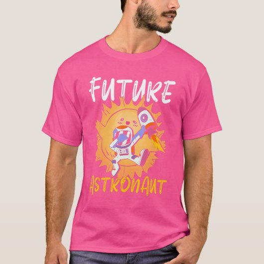Science Kids Universe Rocket Dabbing Future Astron T-Shirt (Vorderseite)