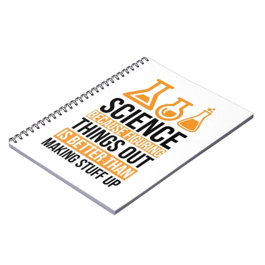 Science Lab laboratory technician Scientist Notizblock (Linke Seite)